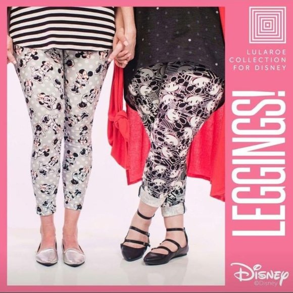 LuLaRoe TC Disney Leggings Mickey Mouse Tall & Curvy BRAND NEW PLUS - Picture 3 of 4